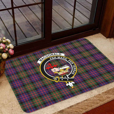 Scottish MacDonald (Clan Donald) Clan Crest Tartan Door Mat Tartan Plaid 1