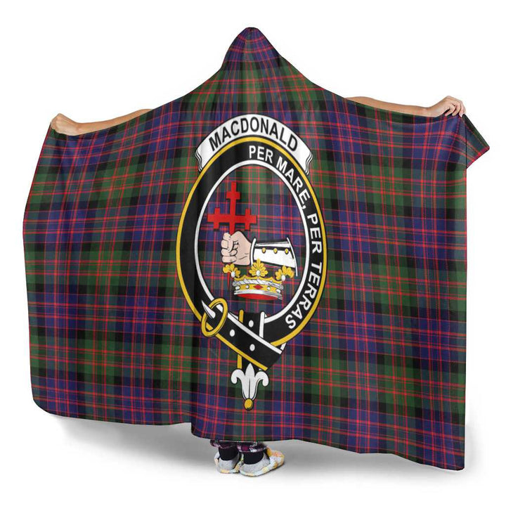 Scottish MacDonald (Clan Donald) Clan Crest Tartan Hooded Blanket Tartan Plaid 3