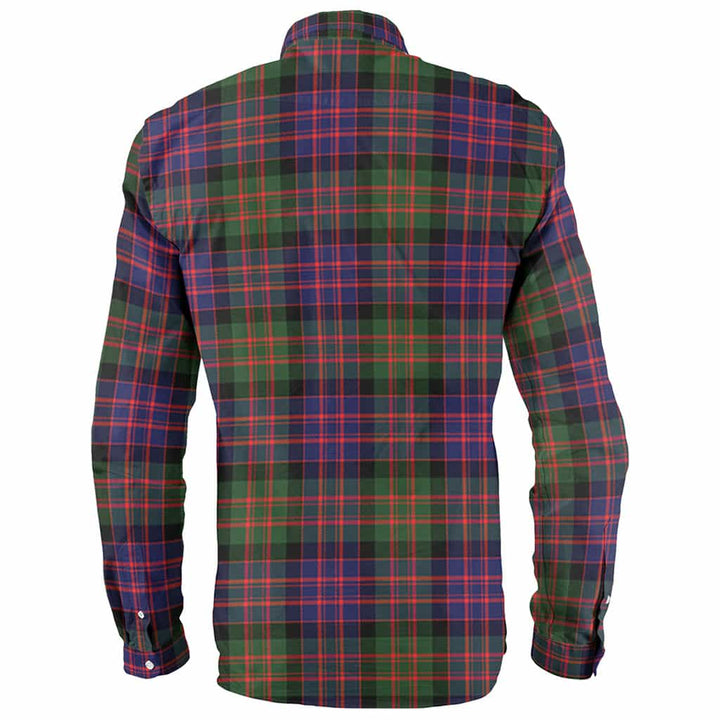 Scottish MacDonald (Clan Donald) Clan Crest Tartan Long Sleeve Shirt Back Side Tartan Plaid