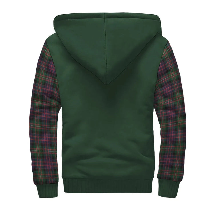 Scottish MacDonald (Clan Donald) Clan Crest Tartan Plaid Sleeve Sherpa Hoodie