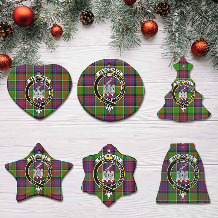 Scottish MacDonald (Clan Ranald) Clan Crest Tartan Ceramic Ornament All Tartan Plaid