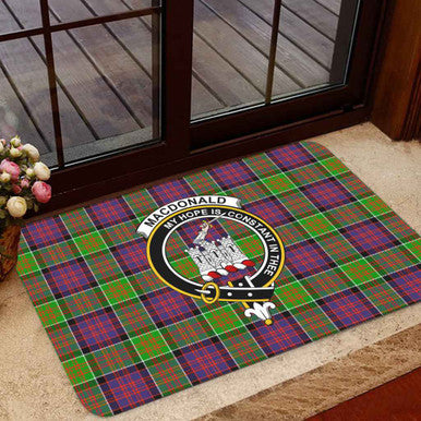 Scottish MacDonald (Clan Ranald) Clan Crest Tartan Door Mat Tartan Plaid 1