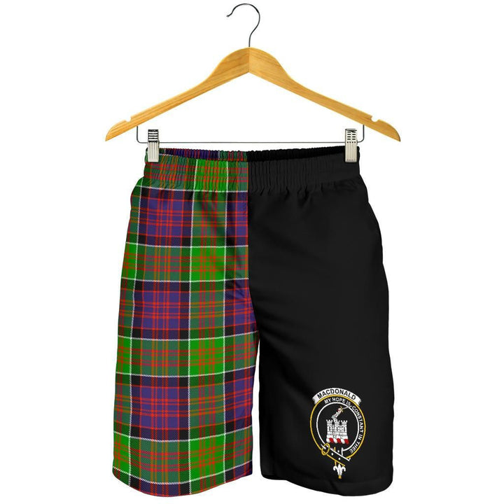 Scottish MacDonald (Clan Ranald) Clan Crest Tartan Half of Me Men's Shorts