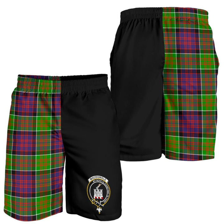 Scottish MacDonald (Clan Ranald) Clan Crest Tartan Half of Me Men's Shorts
