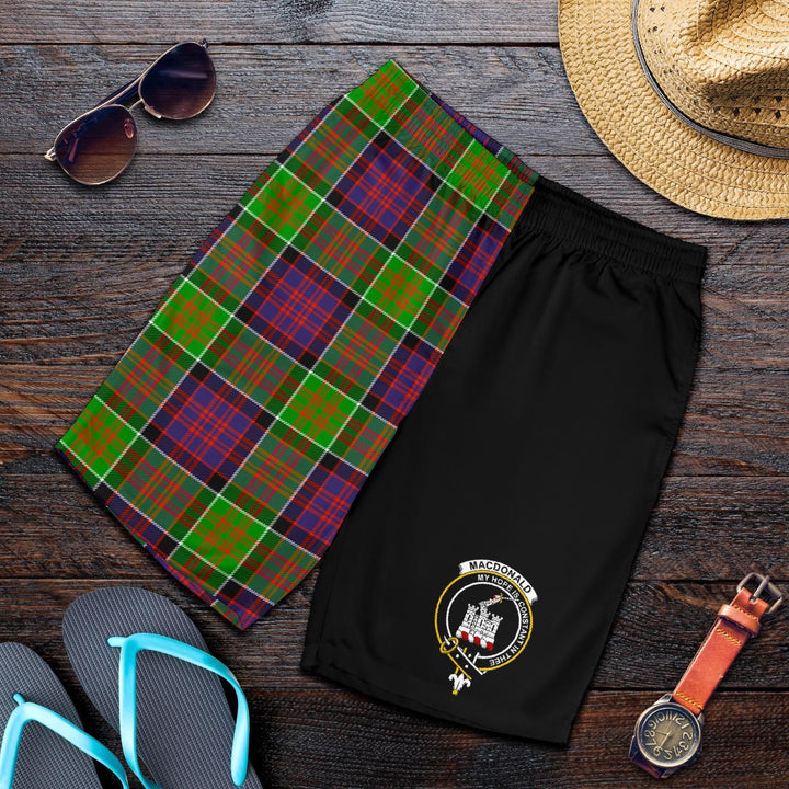 Scottish MacDonald (Clan Ranald) Clan Crest Tartan Half of Me Men's Shorts