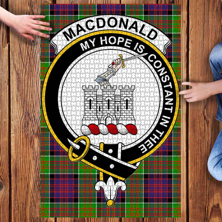 Scottish MacDonald (Clan Ranald) Clan Crest Tartan Jigsaw Puzzle 3