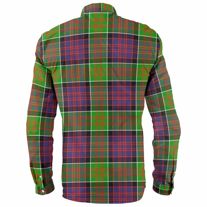Scottish MacDonald (Clan Ranald) Clan Crest Tartan Long Sleeve Shirt Back Side Tartan Plaid
