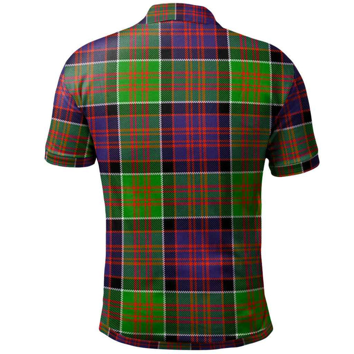 Scottish MacDonald (Clan Ranald) Clan Crest Tartan Polo Shirt Back Side Tartan Plaid