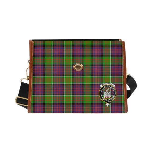 Scottish MacDonald (Clan Ranald) Clan Crest Tartan Waterproof Canvas Bag Tartan Plaid 2
