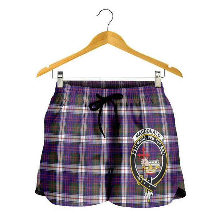 Scottish MacDonald Dress Modern Clan Crest Tartan Women Shorts