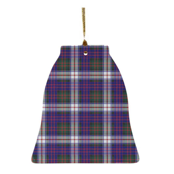 Scottish MacDonald Dress Modern Clan Tartan Ceramic Ornament Bell Shape Tartan Plaid