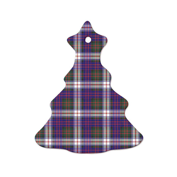 Scottish MacDonald Dress Modern Clan Tartan Ceramic Ornament  Tree Shape Tartan Plaid