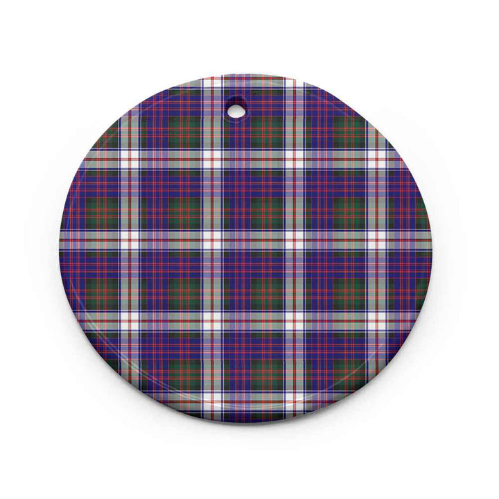 Scottish MacDonald Dress Modern Clan Tartan Ceramic Ornament Circle Shape Tartan Plaid