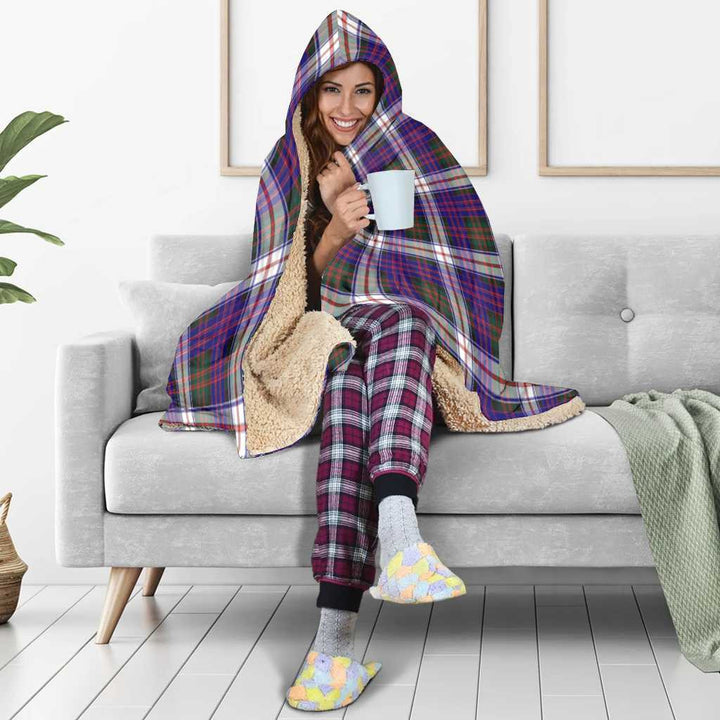 Scottish MacDonald Dress Modern Clan Tartan Hooded Blanket Tartan Plaid 5