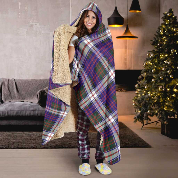 Scottish MacDonald Dress Modern Clan Tartan Hooded Blanket Tartan Plaid 6