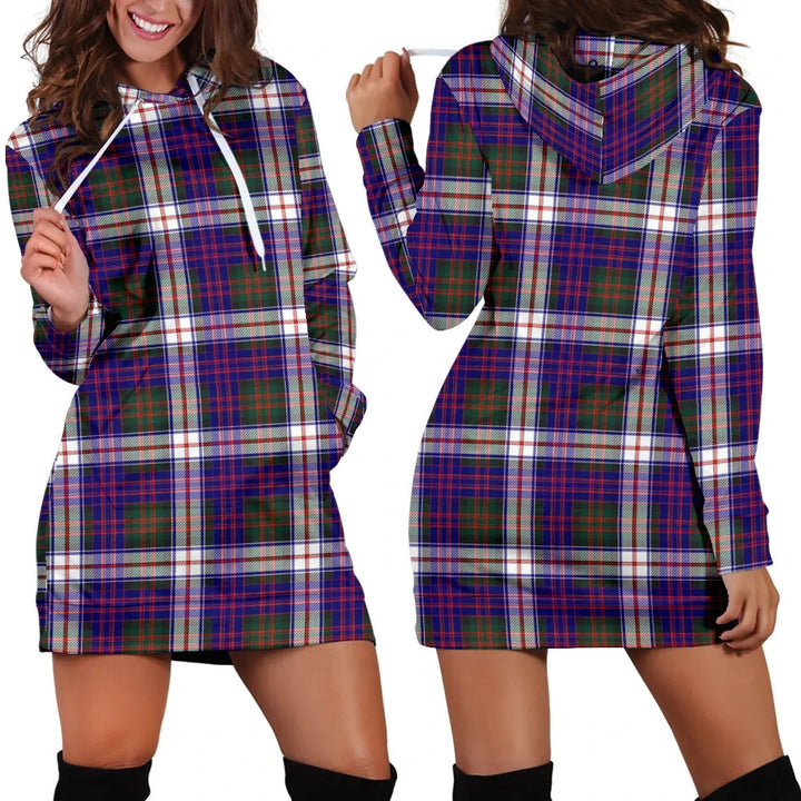 Scottish MacDonald Dress Modern Clan Tartan Hoodie Dress