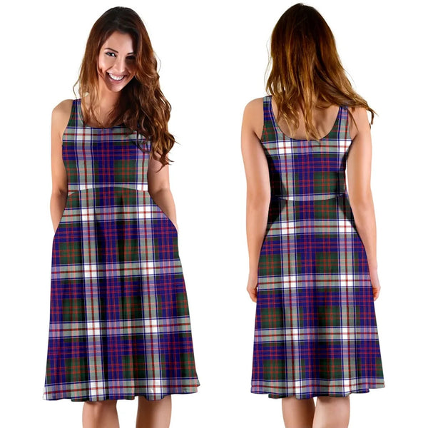 Scottish MacDonald Dress Modern Clan Tartan Women Midi Dress