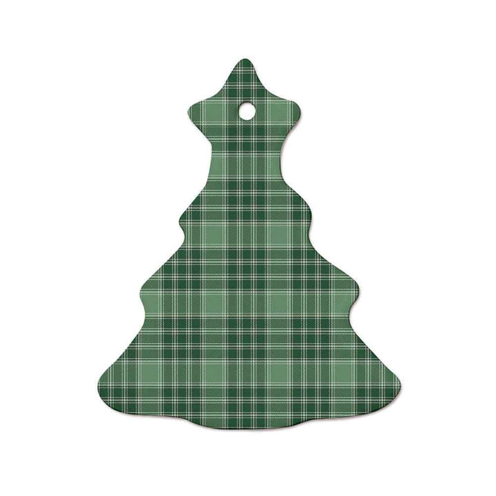 Scottish MacDonald Lord of the Isles Hunting Clan Tartan Ceramic Ornament  Tree Shape Tartan Plaid