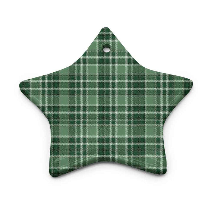 Scottish MacDonald Lord of the Isles Hunting Clan Tartan Ceramic Ornament Star Shape Tartan Plaid
