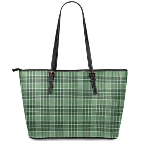 Scottish MacDonald Lord of the Isles Hunting Clan Tartan Leather Tote Tartan Plaid