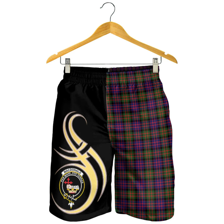 Scottish MacDonald Modern Clan Crest Tartan Believe in Me Men's Shorts
