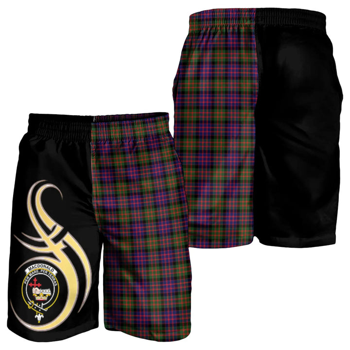 Scottish MacDonald Modern Clan Crest Tartan Believe in Me Men's Shorts