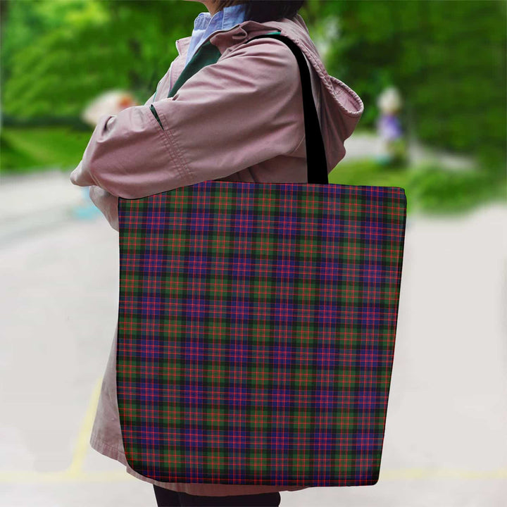 Scottish MacDonald Modern Clan Tartan Canvas Bag With Shoulder Strap Tartan Plaid 2