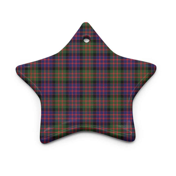 Scottish MacDonald Modern Clan Tartan Ceramic Ornament Star Shape Tartan Plaid