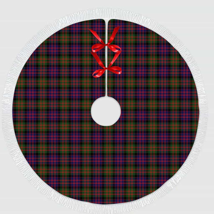 Scottish MacDonald Modern Clan Tartan Christmas Tree Skirt Tassels 1 Tartan Plaid
