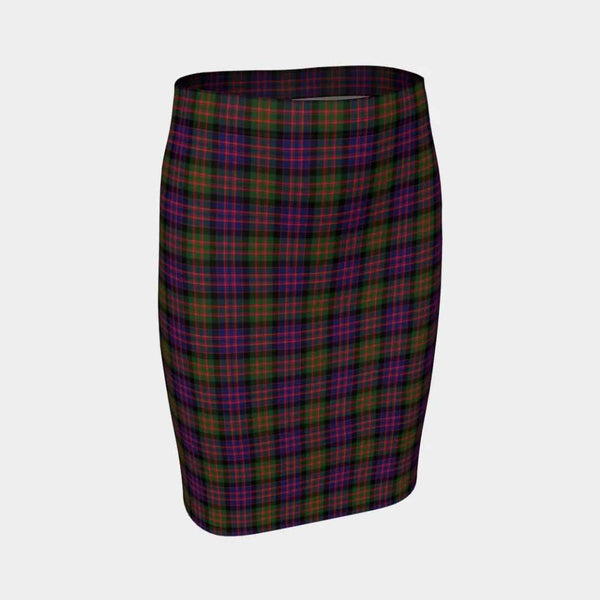 Scottish MacDonald Modern Clan Tartan Fitted Skirt Tartan Plaid 1