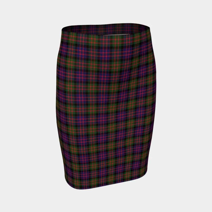 Scottish MacDonald Modern Clan Tartan Fitted Skirt Tartan Plaid 1