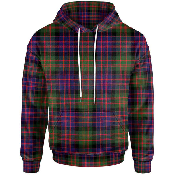 Scottish MacDonald Modern Clan Tartan Hoodie Front Side Tartan Plaid