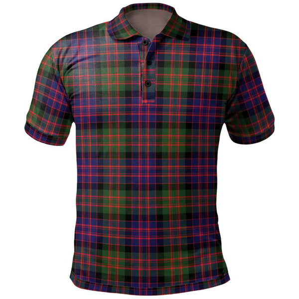 Scottish MacDonald Modern Clan Tartan Polo Shirt Front Side Tartan Plaid