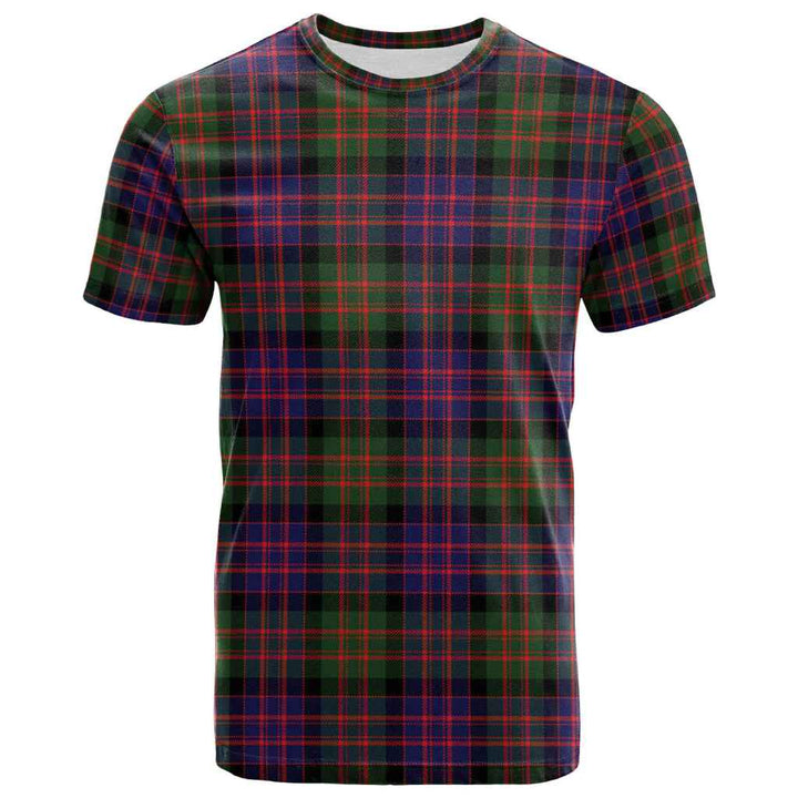 Scottish MacDonald Modern Clan Tartan T-Shirt Front Side Tartan Plaid