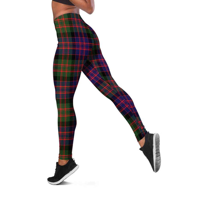 Scottish MacDonald Modern Clan Tartan Women Leggings Tartan Plaid 2