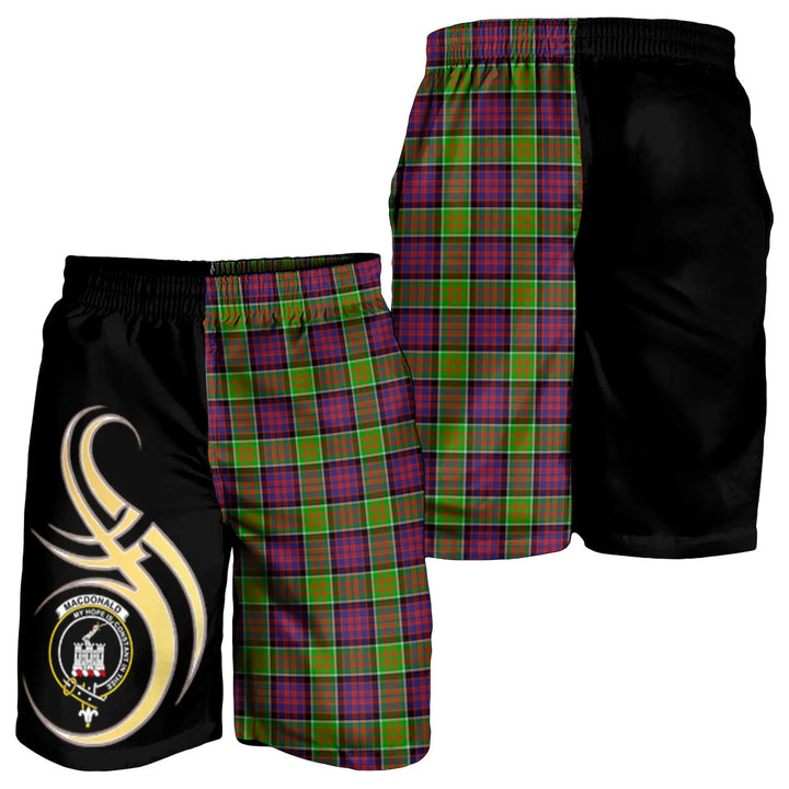 Scottish MacDonald of Clanranald Clan Crest Tartan Believe in Me Men's Shorts