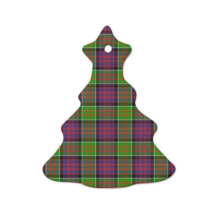 Scottish MacDonald of Clanranald Clan Tartan Ceramic Ornament  Tree Shape Tartan Plaid