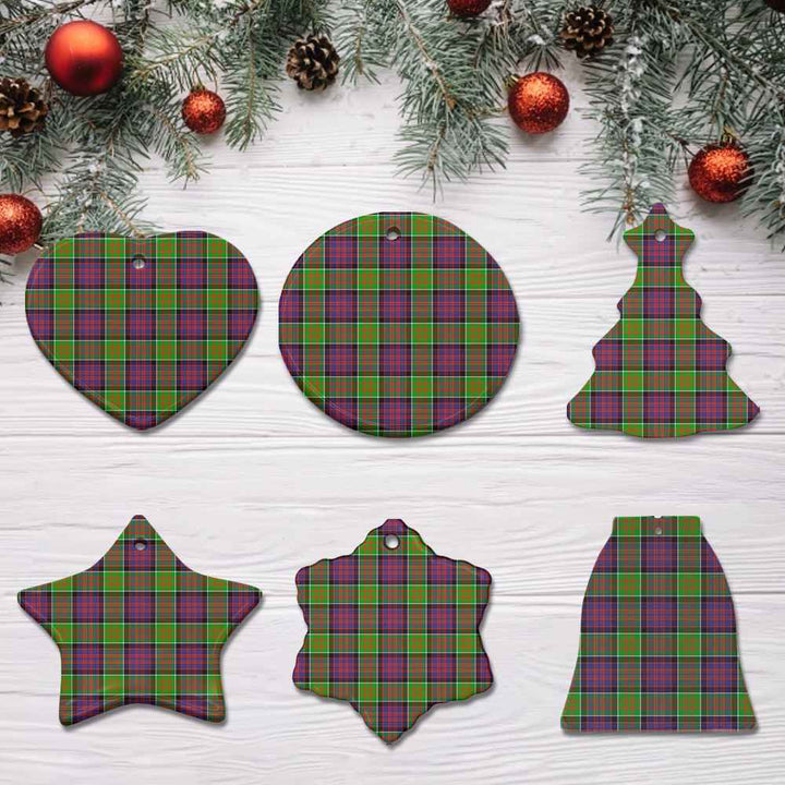 Scottish MacDonald of Clanranald Clan Tartan Ceramic Ornament All Tartan Plaid