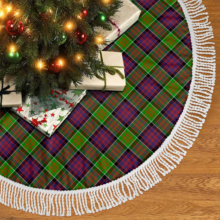 Scottish MacDonald of Clanranald Clan Tartan Christmas Tree Skirt Tassels 2 Tartan Plaid