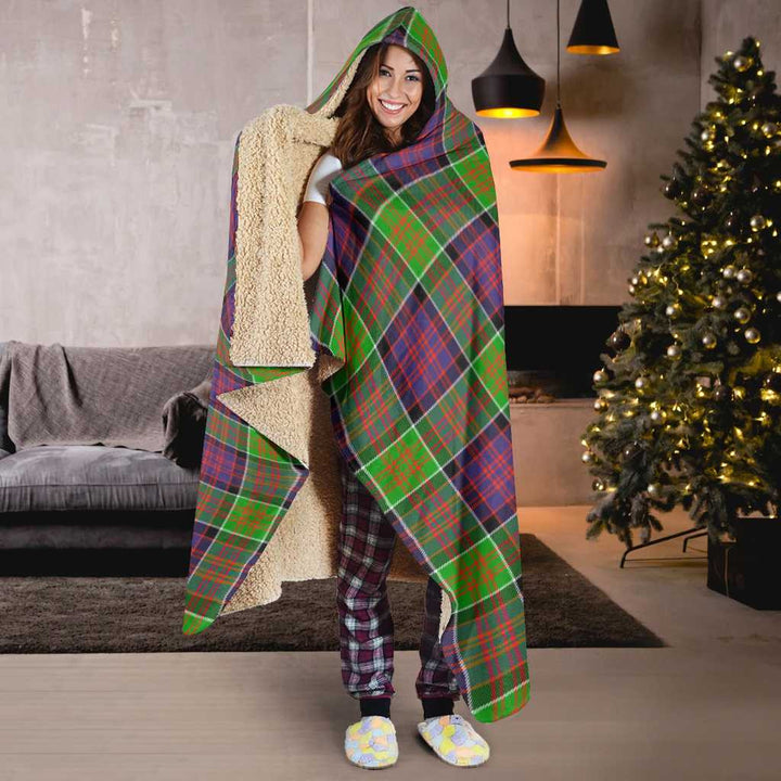 Scottish MacDonald of Clanranald Clan Tartan Hooded Blanket Tartan Plaid 6