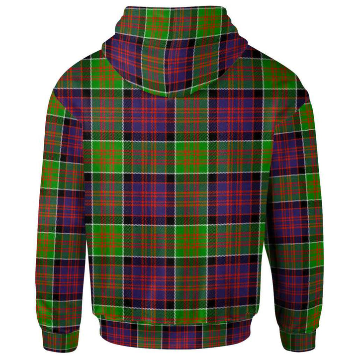 Scottish MacDonald of Clanranald Clan Tartan Hoodie Back Side Tartan Plaid