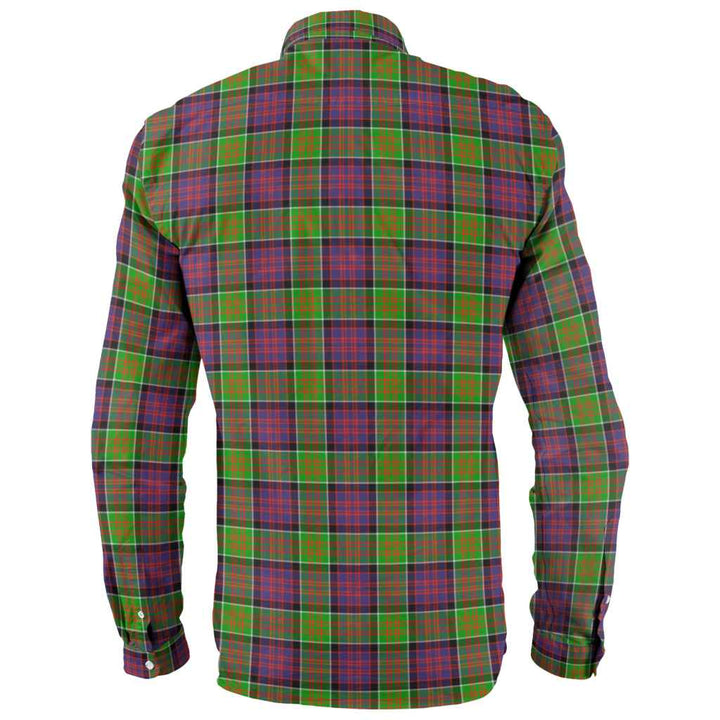 Scottish MacDonald of Clanranald Clan Tartan Long Sleeve Shirt Back Side Tartan Plaid