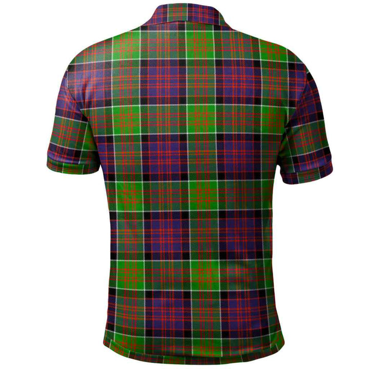 Scottish MacDonald of Clanranald Clan Tartan Polo Shirt Back Side Tartan Plaid