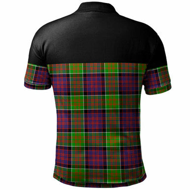 Scottish MacDonald of Clanranald Clan Tartan Polo Shirt - Horizontal Style Back Side Tartan Plaid