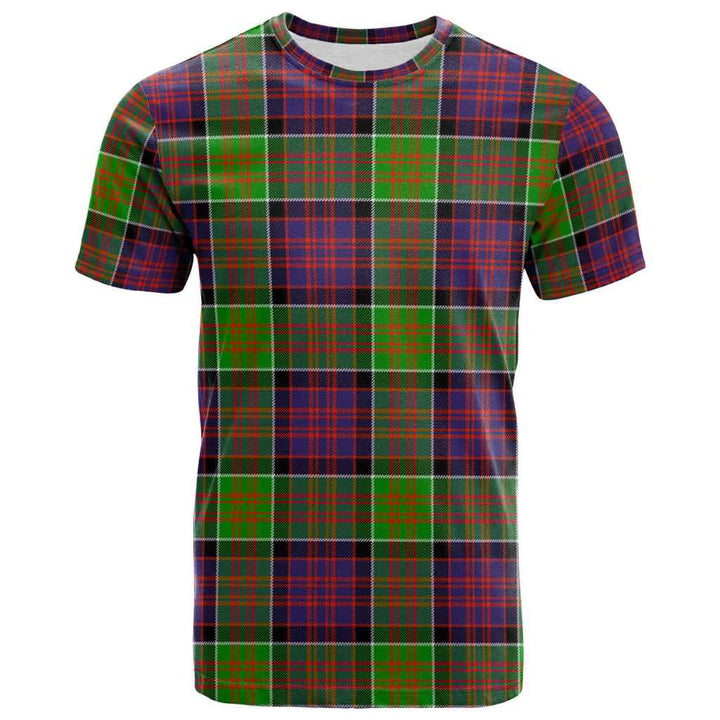 Scottish MacDonald of Clanranald Clan Tartan T-Shirt Front Side Tartan Plaid