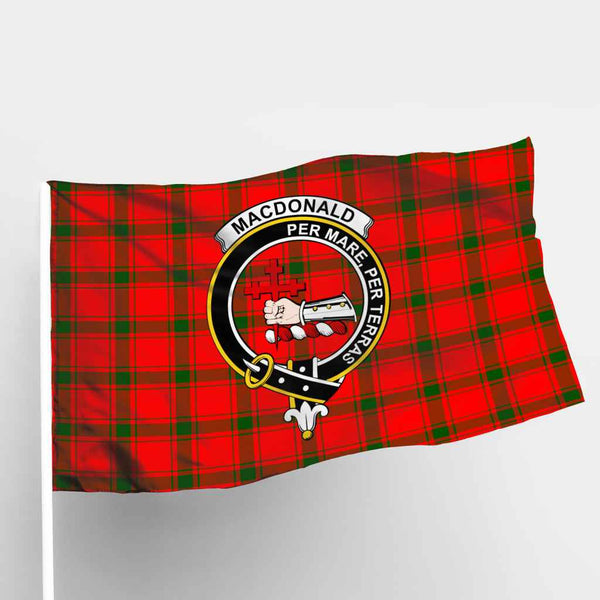 Scottish MacDonald (of Sleat) Clan Crest Tartan Flag Parade Tartan Plaid 1