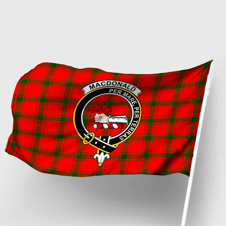 Scottish MacDonald (of Sleat) Clan Crest Tartan Flag Parade Tartan Plaid 2
