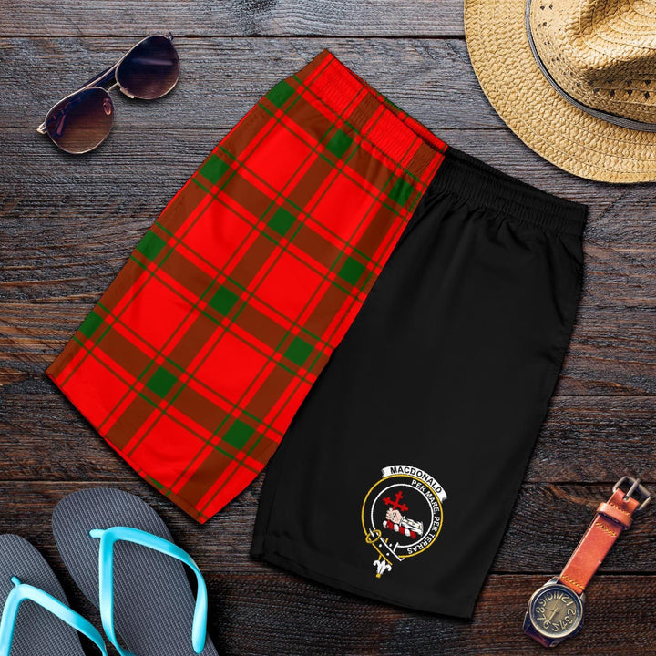 Scottish MacDonald (of Sleat) Clan Crest Tartan Half of Me Men's Shorts