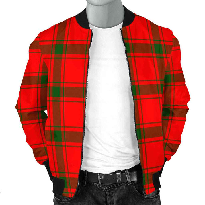 Scottish MacDonald of Sleat Clan Tartan Bomber Jacket Tartan Plaid 2