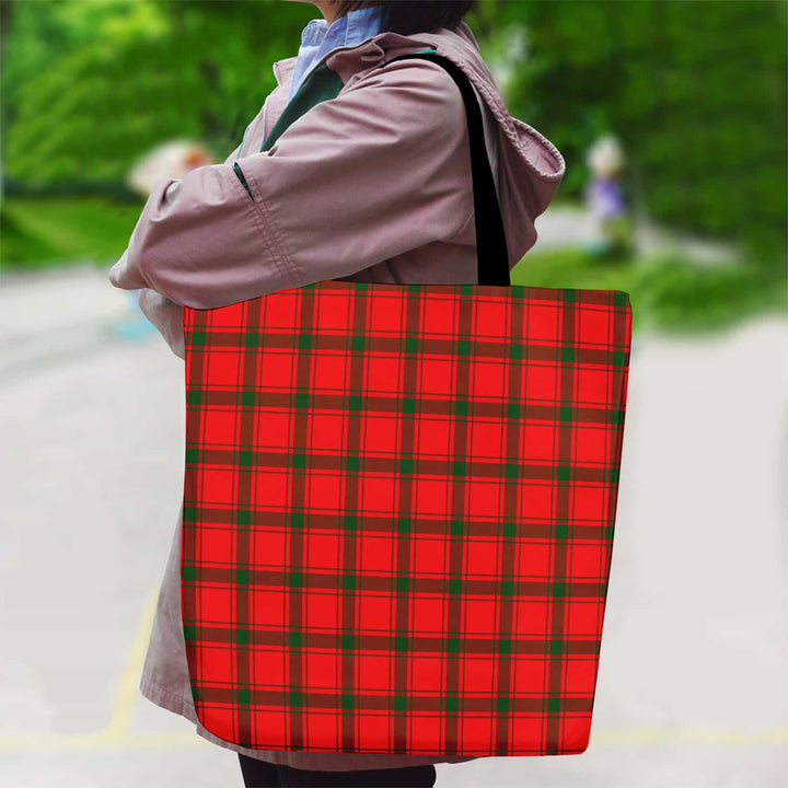 Scottish MacDonald of Sleat Clan Tartan Canvas Bag With Shoulder Strap Tartan Plaid 2